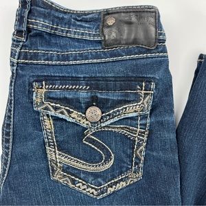 TALL Silver Aiko Mid Slim Boot Jeans W27 L33